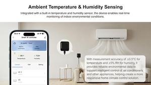 Tuya Smart Home Zigbee 3.0 Dual-Band Smart Hub IR-Fernbedienung Temperatur- und Feuchtigkeitssensor Tuya SmartLife App-Steuerung USB - Product Image 3