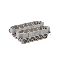 Connecteur industriel rectangulaire robuste WEVEL HE-048-M/F, 48 broches, 16A 500V, mâle/femelle, IP65, en alliage d'aluminium moulé sous pression pour
