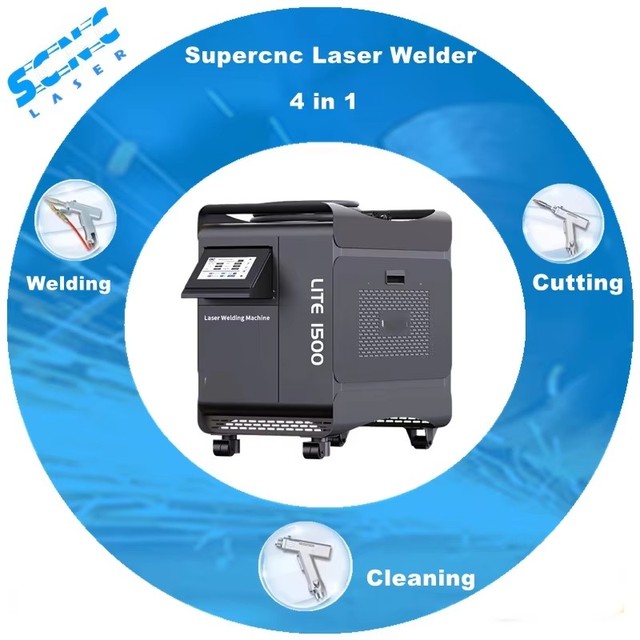 China Supercnc 1000w 1500w 2000w 3000w 4 in 1 Handheld Cheap Portable Laser Welding Machine