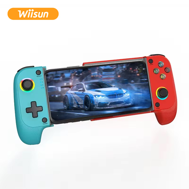 OEM STK-7009F RGB Light Wireless Game Controller Hall Sense Joystick Mechanical Buttons Vibration Motor Multifunction Wiisun