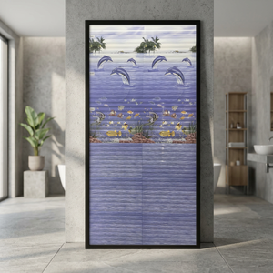 Azulejos de Pared para Baño de Cerámica Gris Oscuro de 300x600 mm, 12x24, Brillantes, Rústicos, de Porcelana, Diseño Interior Digital, Garantía de 5 Años, Venta al por Mayor - Product Image 6