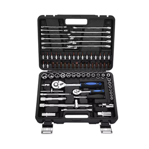 61-teiliges Home Tool <span class=keywords><strong>Kit</strong></span> Set Autowerk statt Mechanisches Werkzeugset OEM-unterstütztes Gehäuse <span class=keywords><strong>Hand</strong></span> metalls chl üssel Kfz-Werkzeugs atz - Product Image 4
