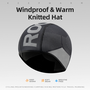 Berretto Sportivo ROCKBROS per Ciclismo, Antivento, Caldo, Protezione Orecchie, Fodera per Caschi da Strada, Autunno Inverno, Unisex - Product Image 1