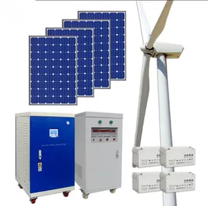 オールインワンスマートWIFI APP 5G 4G 10000w 20kw 15kw 5KW 10KW太陽光および風力タービンハイブリッドシステム