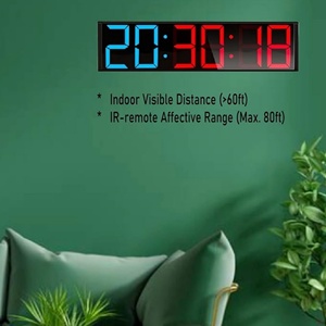 Remote Control Fitness Gym Boxing Timer <b>Digital</b> Countdown Timer Interval Workouts Training Timer <b>Digital</b> <b>Wall</b> <b>Clock</b> Stopwatch - Product Image 2