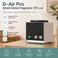 Diffuseur d'arômes Crearoma au design élégant en aluminium, diffuseur de parfum électrique lumineux, bouteille de 200 ml, commande Bluetooth, machine à parfum