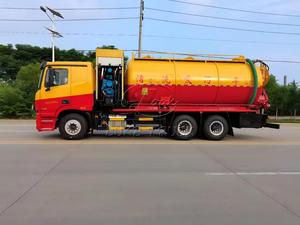 Camion de dragage des égouts Foton Daimler à 3 essieux et 10 roues, double pompe d'aspiration des eaux usées pour l'Afrique, camion de dragage des eaux usées à jet combiné de 18-22 m³ - Product Image 2