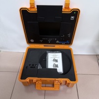 Caméra d'inspection de canalisation auto-nivelante 38 mm, émetteur 512 Hz, câble en fibre de verre 60 m 7 mm, écran TFT 7 pouces, superposition de texte, IP68