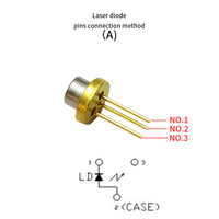 Diode laser infrarouge de haute qualité, semi-conducteur laser TO18/diamètre 5,6 mm, 850 nm, 500 mW, pièces de lanceur RI, pièces de capteur de machine