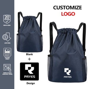 Tùy Chỉnh Gấp Không Thấm Nước Dây Kéo Ba Lô Vẽ Phòng Tập Thể Dục Cho Ngoài Trời Giản Dị Dây Kéo Túi Ba Lô Chuỗi Túi - Product Image 2