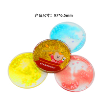Sous-verre liquide personnalisable avec logo imprimé UV, motif dessin animé et paillettes, décoration animée, anti-stress, pour la maison, le bureau, comme cadeau ou souvenir
