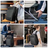 Sac à dos TiMOVO fin, durable, anti-rayures, en tissu, système d'aération ergonomique, imperméable, sac de voyage 24L, sac à dos d'affaires pour ordinateur