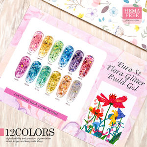 Gel de Construction Professionnel pour Ongles à Marque Blanche, Nouveau, Meilleure Vente, Gel de Construction <span class=keywords><strong>Flora</strong></span> Glitter pour Ongles - Product Image 4