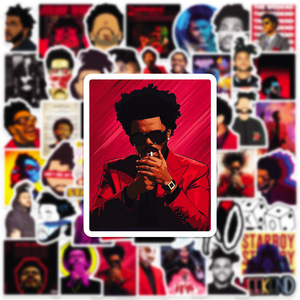 50 Pegatinas de Vinilo de <span class=keywords><strong>The</strong></span> Weeknd <span class=keywords><strong>Starboy</strong></span> para Fans, para Álbumes de Recortes, Teléfonos y Laptops, Pegatinas de Música Pop - Product Image 5