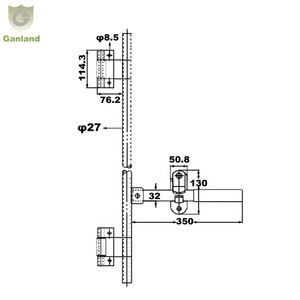 GL-11128 ชุดล็อคประตูแบบเชื่อมสำหรับรถพ่วงปิดขนาด 36 นิ้ว คุณภาพสูง ขายส่งจากโรงงาน - Product Image 3