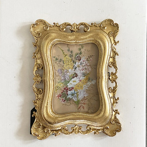 กรอบรูปเรซินแนววินเทจสไตล์ยุโรปกรอบรูปขนาดเล็กแกะสลักหรูหราสำหรับตกแต่งบ้านและจัดแสดงงานศิลปะ - Product Image 6