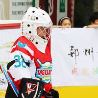 Casque de protection sportif professionnel pour gardien de but de hockey sur glace et patinage à roulettes pour enfants, jeunes et adultes (tailles S, M, L)