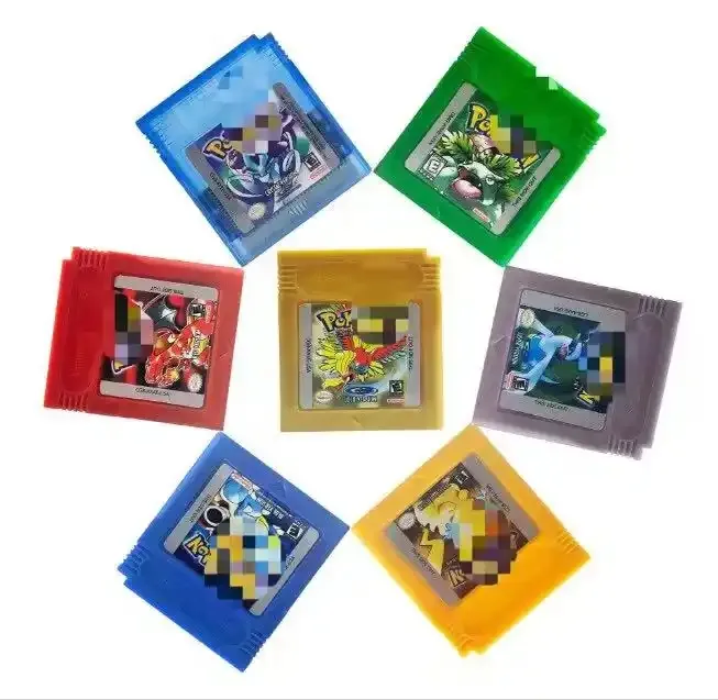 GB GB C kartrid Game 16 Bit, kartu konsol Video Game biru kristal emas hijau merah perak kuning untuk GB GBC