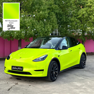 Super Bright Crystal <strong>Fluorescent</strong> Green Car Packaging Film Original Car Paint <strong>Color</strong> PVC <strong>Vinyl</strong> Packaging Film Car <strong>Vinyl</strong> Wrap - Product Image 4