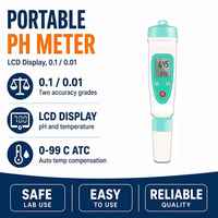 Stylo pH-mètre portable, testeur de qualité de l'eau, testeur d'acidité et de base, testeur de salinité, stylo multifonctionnel pour l'analyse de l'eau