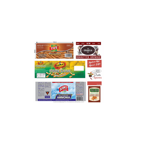 Atractivo embalaje personalizado Reconocimiento de marca Servicios de diseño de etiquetas de bebidas de alimentos de bajo costo con PE + tejido + Material SAP Modelo FBL - Product Image 1