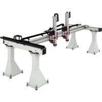Robot portique CNC à guidage linéaire XYZ 3 axes le plus vendu avec moteur, engrenage et roulement, 220V, capacité de charge 50kg pour usage industriel