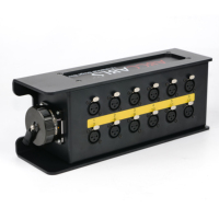 12 voies 37P Stage Box 12 canaux XLR Audio Splitter Déconnexion rapide au ventilateur