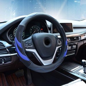 Housse de <span class=keywords><strong>volant</strong></span> de voiture respirante en PVC Alusbell, universelle pour hommes, 15 pouces, noire - Product Image 4