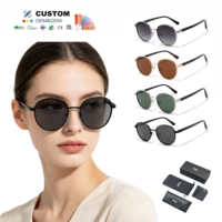 Lunettes de soleil polarisées rondes classiques pour hommes, monture métallique haut de gamme, nouvelle mode, vente en gros, collection 2026, best-seller