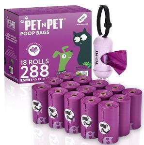 Sacs à déjections canines biodégradables personnalisés de haute qualité, écologiques, à logo personnalisé, imprimés pour chiens, vente chaude - Product Image 1