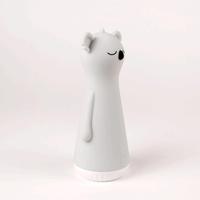 Veilleuse Koala rechargeable par USB en plastique avec batterie 1200 mAh, lumière blanc chaud pour le confort des yeux