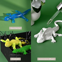 DUMO NOUVEAU Animal Lézard Molde de Silicona Para Velas DIY 3D lézard Goutte Caoutchouc Moule Silicone