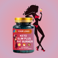 Keto Diet Supplément de pilules Slim figure-60 Capsules végétariennes Supplément à base de plantes