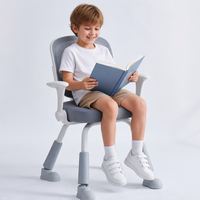 Chaise d'étude en maille en gros avec accoudoirs rabattables, hauteur réglable, design ergonomique pour enfants, usage domestique ou au bureau