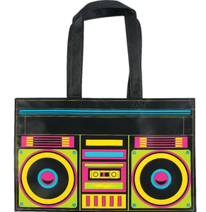 Customize I Love 80's 90's Banner Back to <b>Past</b> Theme Party Decoration Colorful Glasses Candy Box Tote Bags Collections - Product Image 4