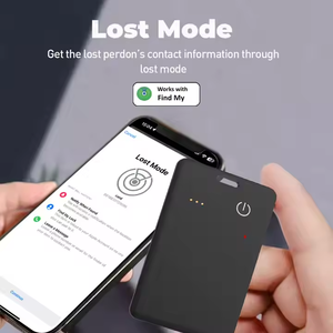 Trend IOS MFi-zertifiziertes wiederauf lad bares Anti-Lost-Gerät GPS-Locator Smart Wallet Tracker-Karte Kunststoff IOS MFi Find My Tag - Product Image 5