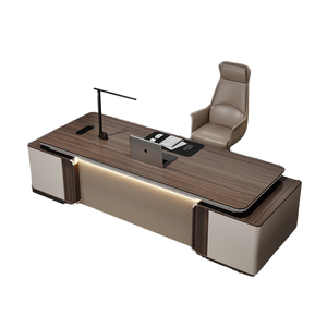 Set di sedie da ufficio in legno da tavolo verniciato da tavolo di lusso di lusso di fascia alta semplice scrivania moderna - Product Image 6