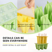 Offre Spéciale écologique bricolage fruits glace Popsicle plateau 6 cavités spirale yaourt barre moule réutilisable durable de qualité alimentaire Cube glace