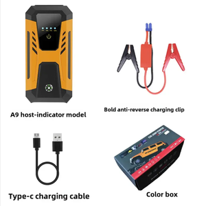 Профессиональное портативное пусковое устройство для автомобиля 12В с пиковой током 1000А, емкостью 10000 мАч, интеллектуальной зарядкой и LED-дисплеем для экстренного запуска двигателя - Product Image 6