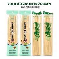 Brochettes jetables en bambou 25/30/35/40cm 100 pièces pour grillades, kebab, fondue, qualité alimentaire, écologiques, vente en gros directe usine