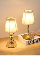 İskandinav Kumaş Kapaklı Masa Lambası Modern Minimalist Tarz Ortam Aydınlatması Beyaz Abajur Yemek Odası Yatak Odası Gece Lambası