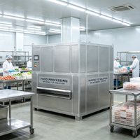 Machine à glaçons industrielle en forme de cube, réfrigérant R404A, équipement à glaçons de qualité alimentaire pour les produits de la mer, la pêche et la restauration