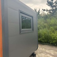 Kit de maisons préfabriquées de luxe en forme de pod, conteneurs mobiles en structure acier, serres, maisons de type 'Apple Cabin' pour villas et hôtels
