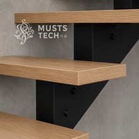 Escalier mono-à-capillaire minimaliste d'intérieur haut de gamme, avec approbation d'échantillon par le fabricant