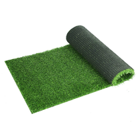 Tapis de Gazon Artificiel à Poils Hauts Personnalisé, Carreaux de Gazon de Couleur Unie Modernes pour Balcon, Patio, Napperons Décoratifs de Noël