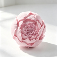 Diffuseur d'huiles essentielles en céramique faite à la main, fleur de pivoine rose en porcelaine, parfum d'ambiance pour voiture et maison