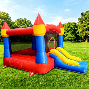 WINSUN Castillo Inflable Comercial Combinado con Trampolín, Características: Material de PVC Impermeable, Certificado CE, Atracción de Entretenimiento - Product Image 1