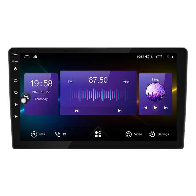 7862S 9/10 Inch IPS Android 12 Universal 7862 Intel 8core 2din Car Headunit RGB Built-in WiFi DSP CarPlay 4G GPS 1 Year Warranty