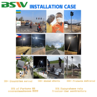 Lampadaire solaire monocrystallin tout-en-un personnalisé en usine, 100W-300W, pour routes urbaines et autoroutes publiques
