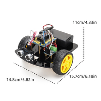 Tscinbuny 2WD Kits de robótica mini programables Kits de módulos electrónicos Kits de fabricante de educación para Arduino